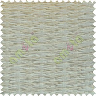 Beige white pinch diamond pleat cushion cotton fabric 